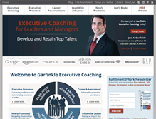 Tablet Screenshot of garfinkleexecutivecoaching.com